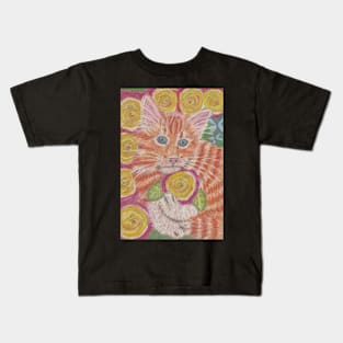 orange ginger cat Kids T-Shirt